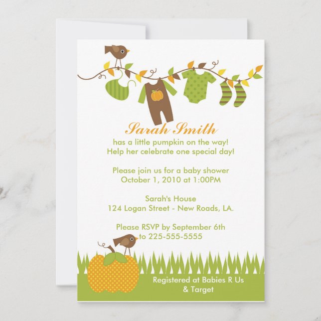 Baby Shower Invitation (Front)