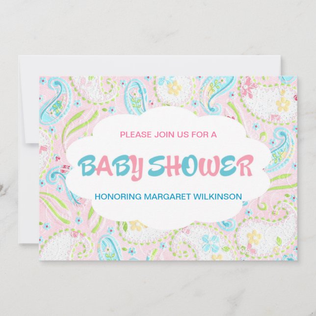 Baby shower invitation (Front)