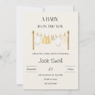 Baby shower invitation