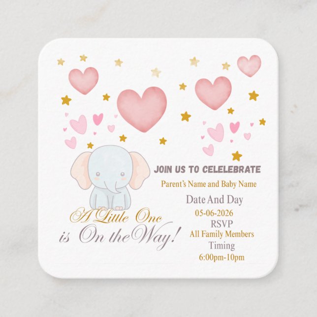Baby Shower Invitation (Front)