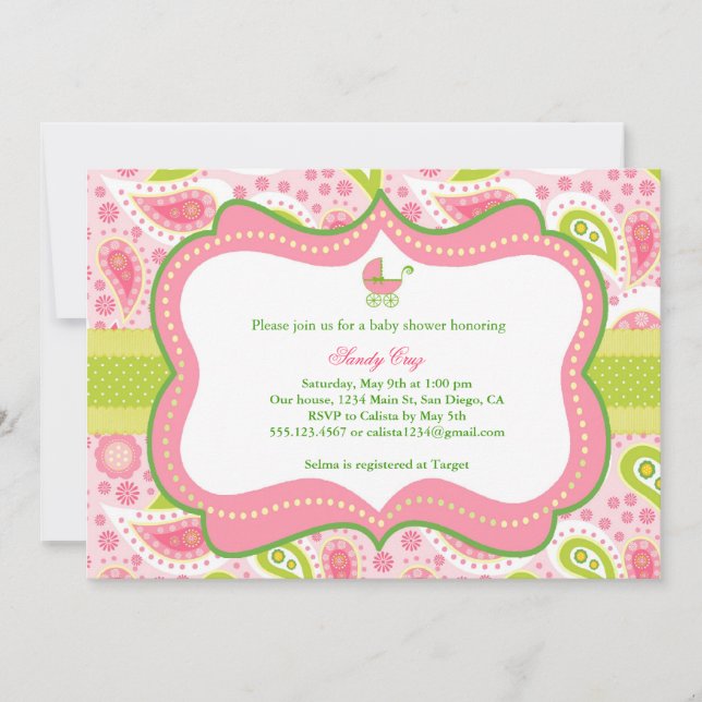 Baby Shower Invitation (Front)