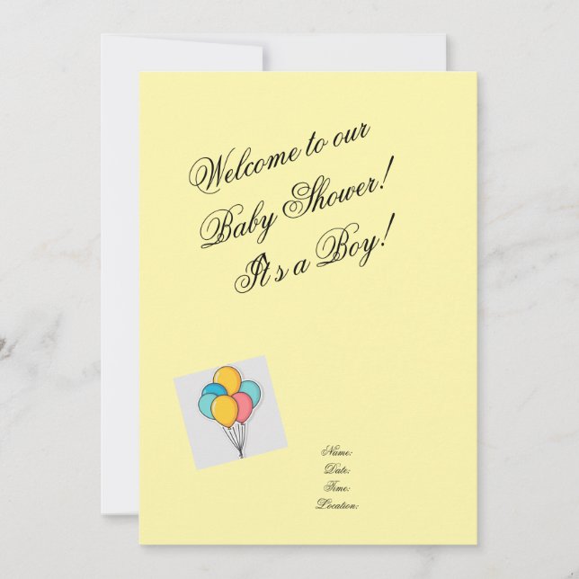 Baby Shower invitation (Front)