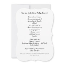 Baby shower invitation