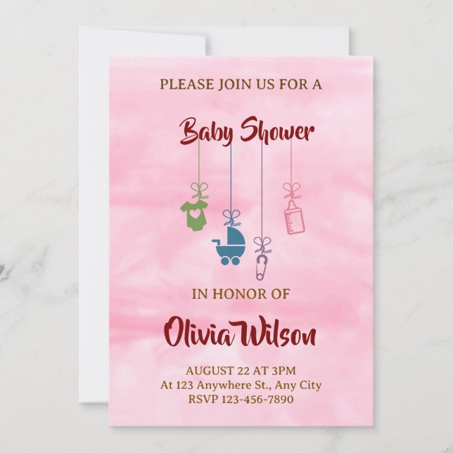 baby shower invitation (Front)