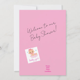Baby shower invitation