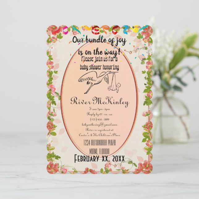 Baby Shower Invitation (Standing Front)