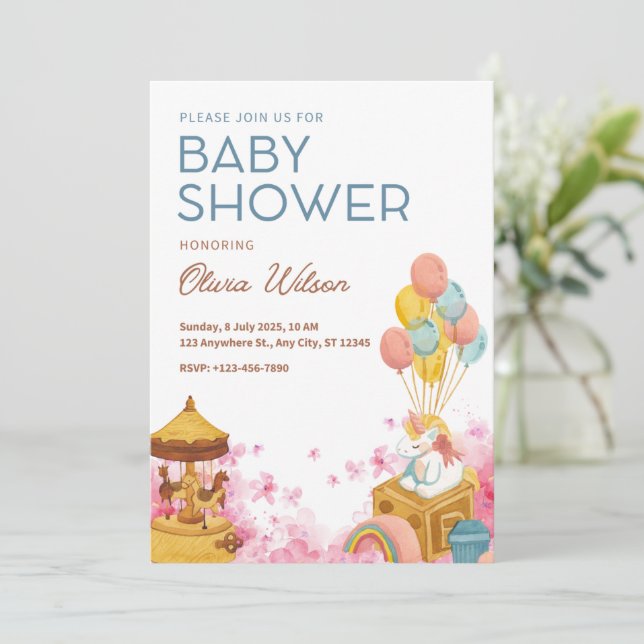 Baby Shower Invitation (Standing Front)