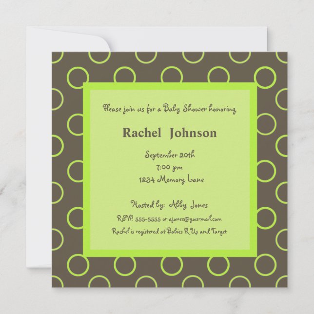 Baby Shower Invitation (Front)