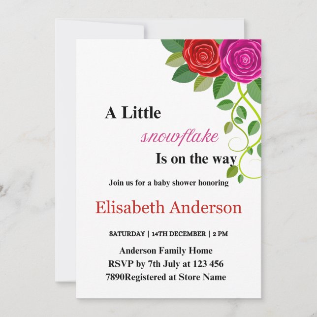 Baby shower Invitation (Front)