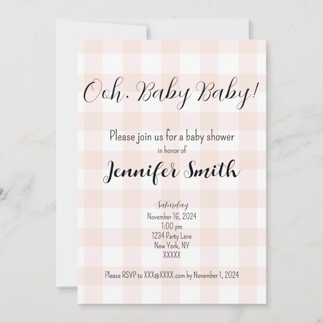 Baby Shower Invitation (Front)