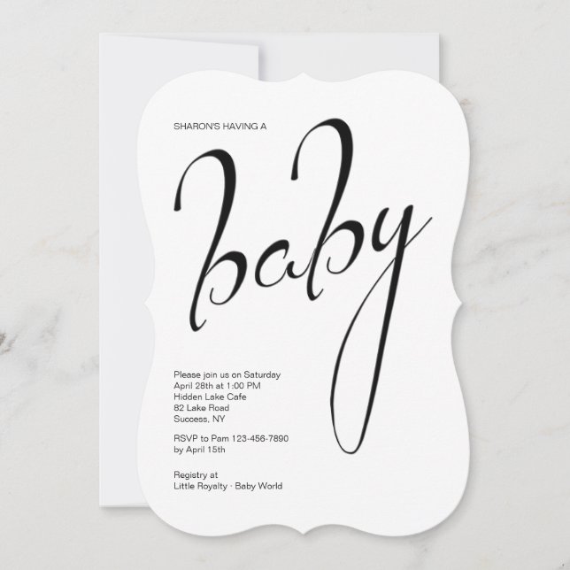 Baby Shower Invitation (Front)