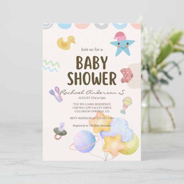 Baby Shower Invitation (Standing Front)