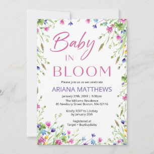Baby Shower Invitation 5x7"