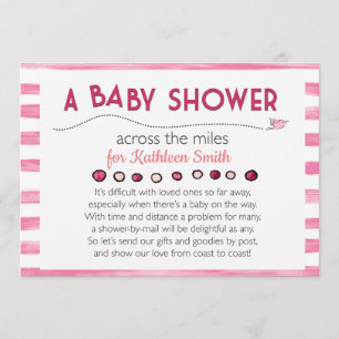Baby Shower Invitation Across the Miles