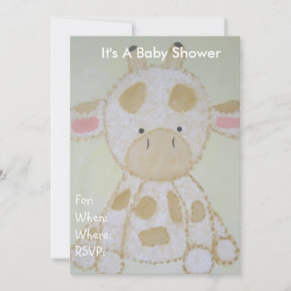 Baby Shower Invitation - Baby Cow