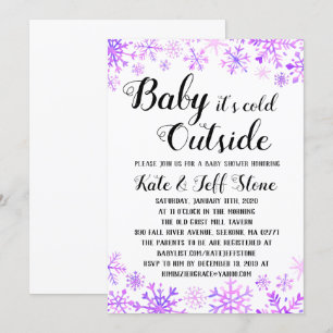 Baby Shower Invitation - Baby It's Cold Outside