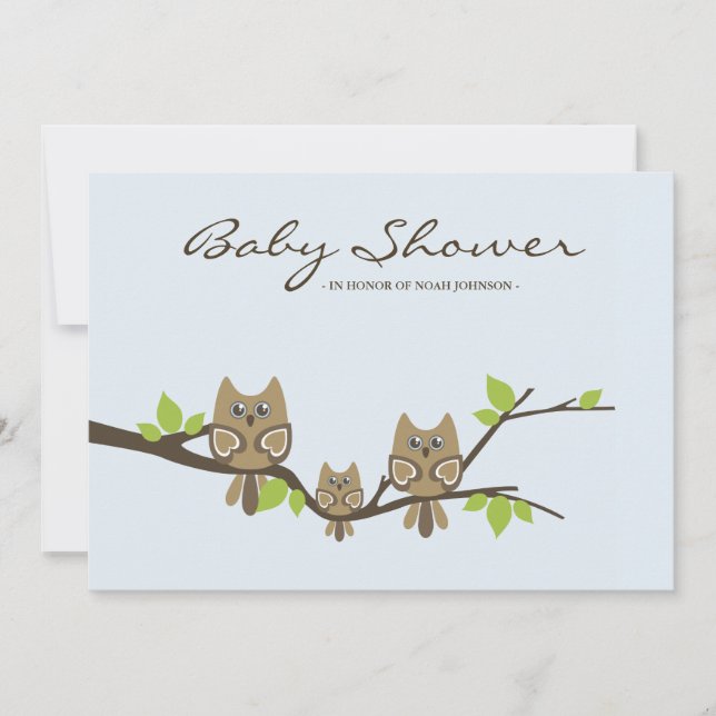 Baby Shower Invitation (Boy) (Front)