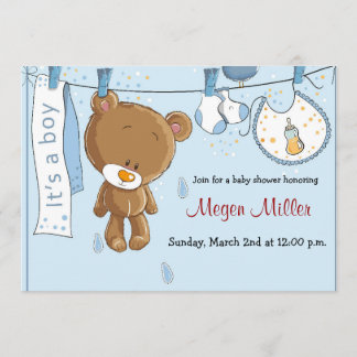 Baby Shower Invitation - Boy