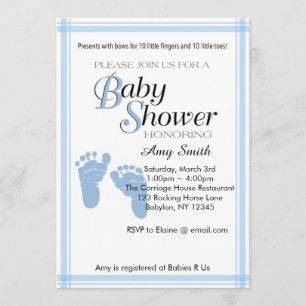Baby Shower Invitation - Boy
