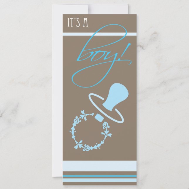 Baby Shower Invitation - Boy (Front)