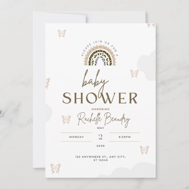 Baby Shower Invitation Card (Front)
