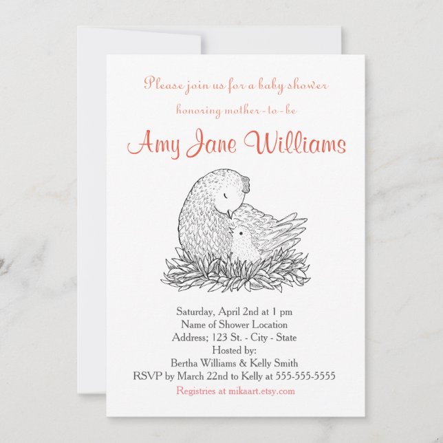 Baby Shower Invitation Custom Baby Shower Invites (Front)