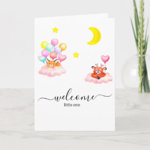 Baby shower Invitation, Cute Baby Animals Invitation