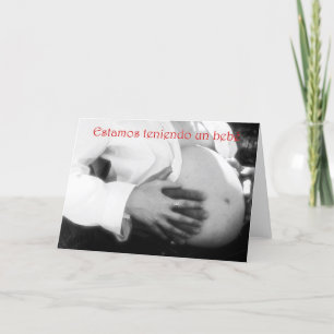 Baby shower invitation Expecting a baby SPANISH