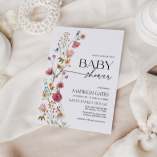 Baby Shower Invitation Floral