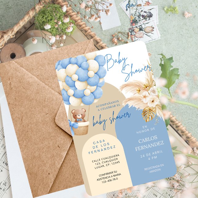 Baby Shower Invitation for Boy–Customizable (Creator Uploaded)