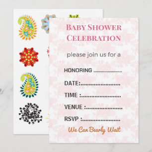 Baby Shower Invitation Gender Reveal   Modern