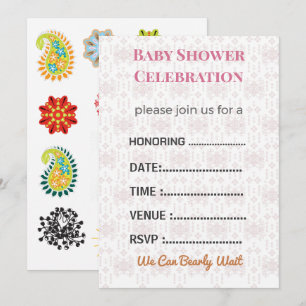 Baby Shower Invitation Gender Reveal   Modern