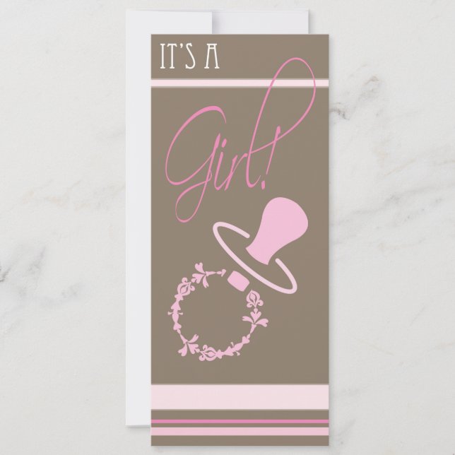 Baby Shower Invitation - Girl (Front)
