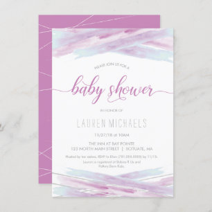 Baby Shower Invitation - Girl, Pink, Custom