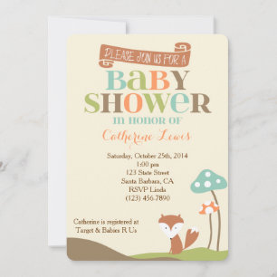 Baby Shower Invitation-Little Fox Invitation