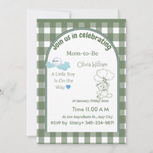 Baby Shower Invitation   Neutral Elegant Design