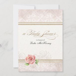 Baby Shower Invitation - Our Little Princess, Rose