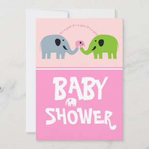 Baby Shower Invitation-Pink Invitation