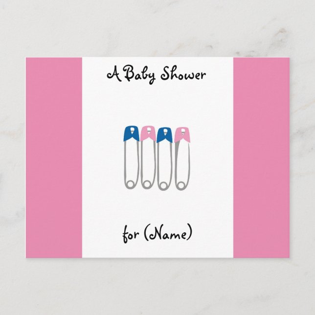 Baby Shower Invitation Postcard (Front)
