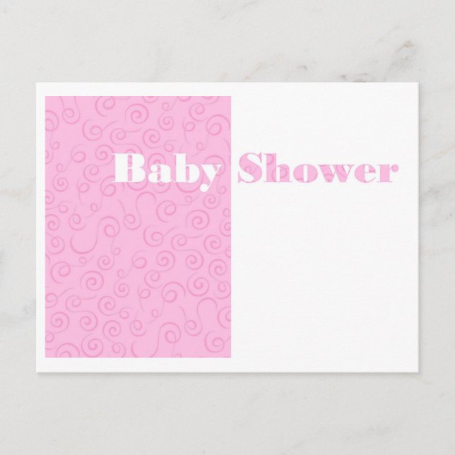 Baby Shower Invitation Postcard (Front)