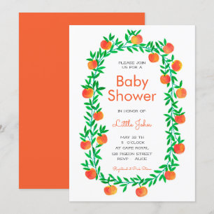 Baby Shower Invitation    Watercolor Robin Hood