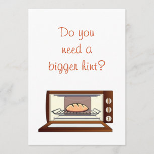 Baby Shower Invitation with bun in the oven