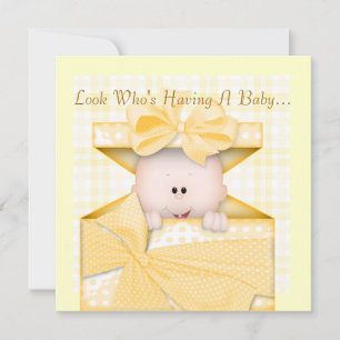 BABY SHOWER  INVITATION YELLOW
