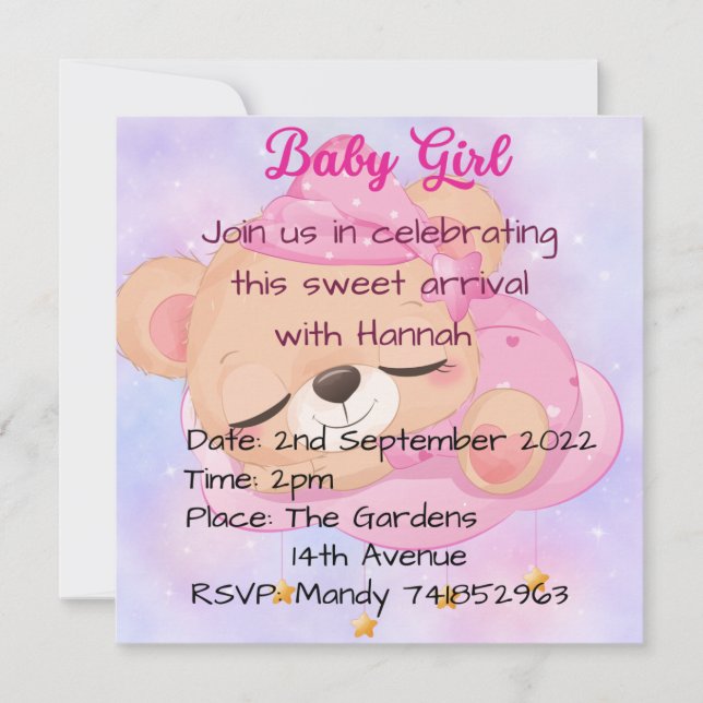 Baby Shower Invitations (Front)
