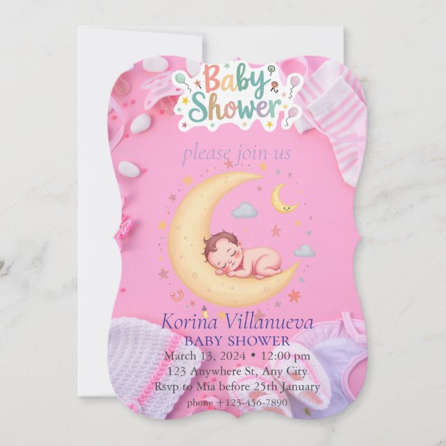 baby shower invitations (Front)