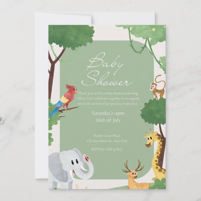  Baby Shower Invitations (Front)