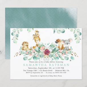 Baby Shower Invitations   Australian Safari