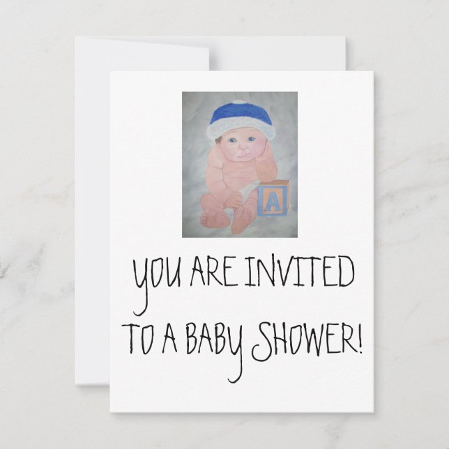 Baby Shower Invitations- By Baby Christians Gifts Invitation (Front)