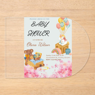 Baby shower invitations customise able