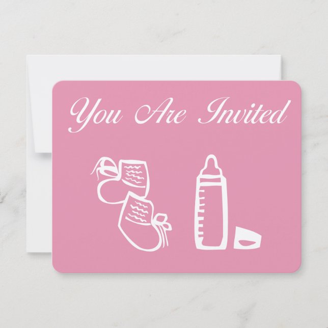 Baby Shower Invitations Girl (Front)